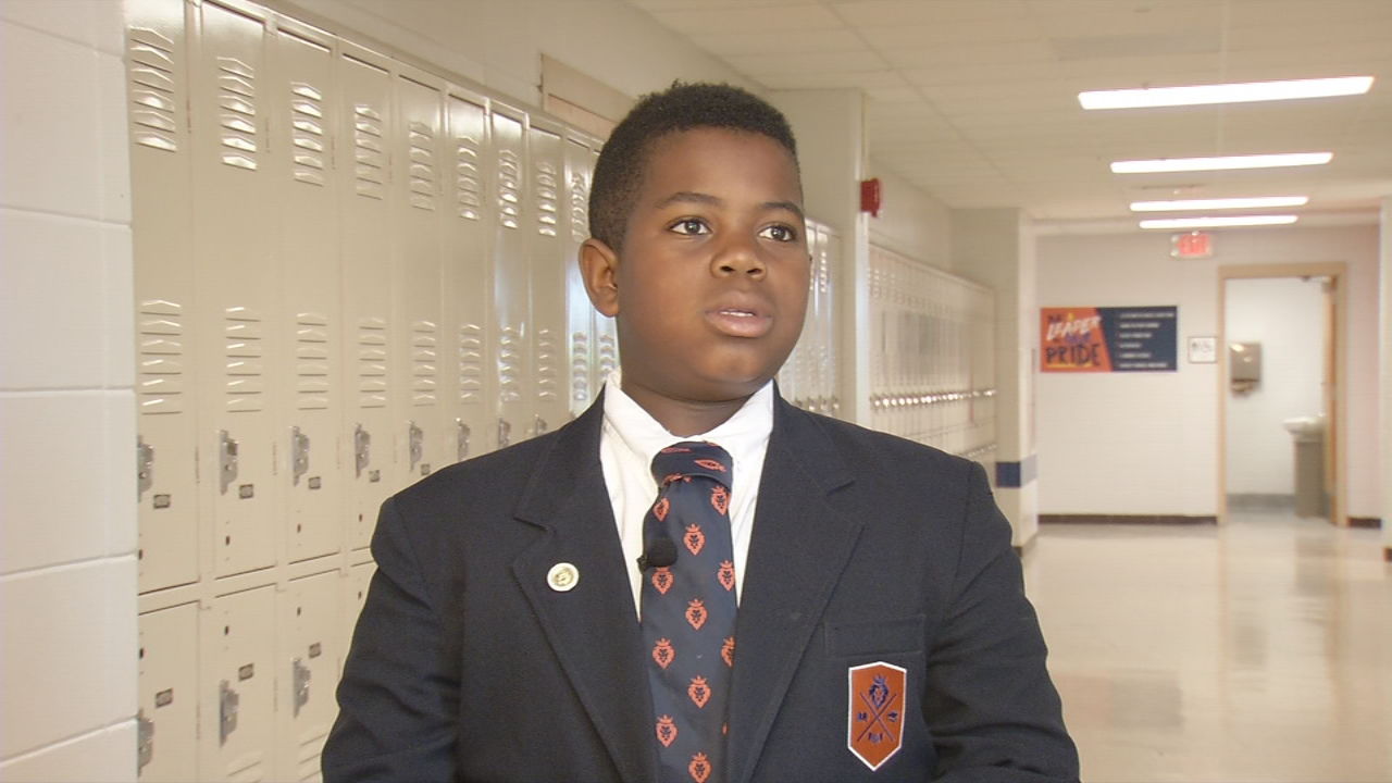 Jalen Dykes, student at W.E.B. DuBois Academy